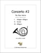 Concerto #2 for Four Horns P.O.D. cover